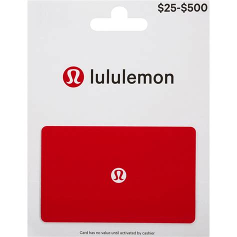 lululemon gift voucher.